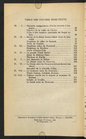 Table des figures hors-texte