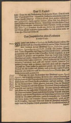 Von Zeugnüssen der alten Scribenten in dieser Sache.