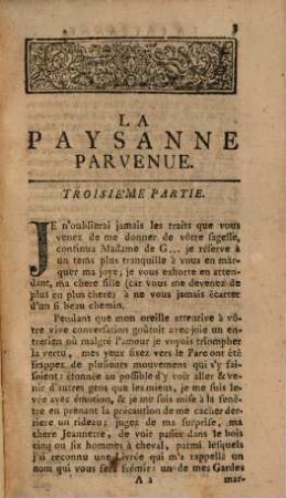 La Paysanne Parvenue Ou Les Memoires De Madame la Marquise de L. V., 3