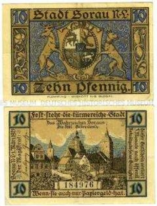 Notgeldserie Sorau/Niederlausitz