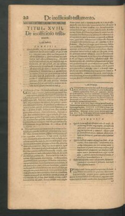 Titul. XVIII. De inoficio testamento.