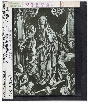 Riemenschneider: Creglingen, Marienaltar, Himmelfahrt Mariä, Detail