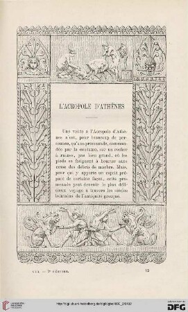 3. Pér. 8.1892: L' Acropole d'Athènes