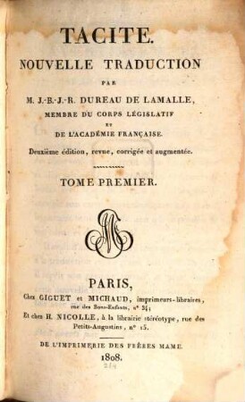 Tacite, 1