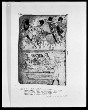 Tristan und Isolde — Zweistreifige Bildseite, Folio 11verso