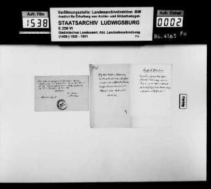 Materialsammlung für die Neubearbeitung der OAB