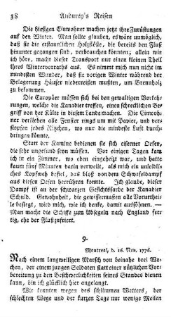 Montreal, den 16. Nov. 1776
