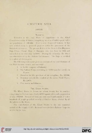 Chapter XVII – Assam