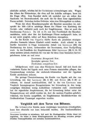 Vergleich mit dem Turon von Böhmen