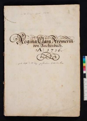 Regina Clara Stromer, Zeichenbuch von 1710 – Nürnberg, STN, Nor. H. 1665(1)