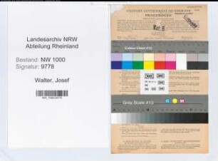 Entnazifizierung Josef Walter, geb. 22.10.1921 ()