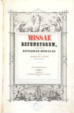 Missae defunctorum iuxta usum Ecclesiae Romanae : cum ordine et canone extensae