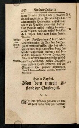 452-460, Das II. Capitel