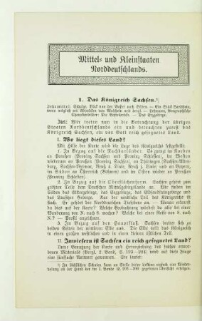 Mittel- und Kleinstaaten Norddeutschlands