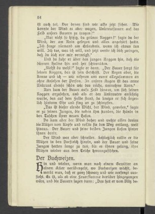 Der Buchweizen.