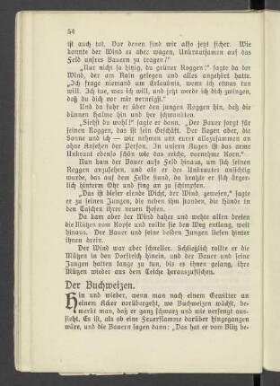 Der Buchweizen.