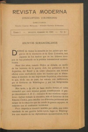 Asuntos suramericanos