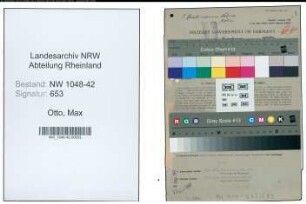 Entnazifizierung Max Otto , geb. 27.05.1921 (Schlosser)