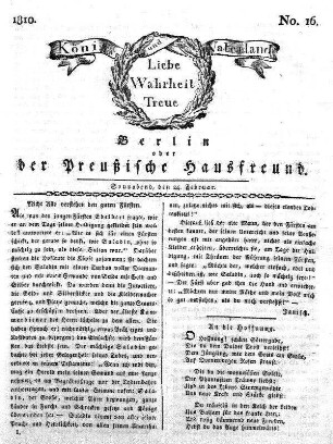 Nr. 16., 24. Februar 1810