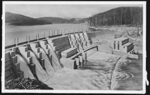 Kriebstein. Talsperre - Staumauer