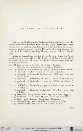 Addenda et corrigenda
