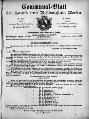 1882,40: No. 40, 1. Oktober 1882