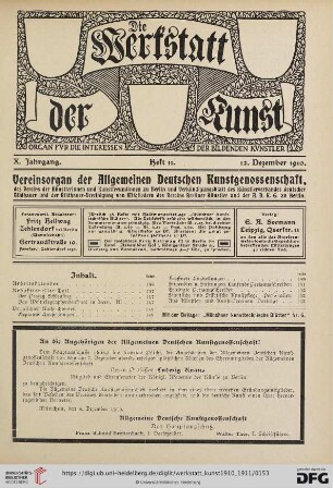 Heft 11 (12. Dezember 1910)