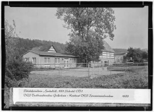 Betriebsferienheim "Spukschloss", 8301 Bahratal OT 1. VEB Textilmaschinenbau Großenhain. Kombinat VEB Spinnereimaschinenbau