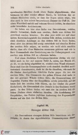 Capitel 36. Strenger dritter Stil