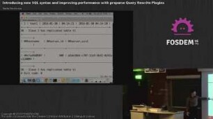 Introducing new SQL syntax and improving performance with preparse Query Rewrite Plugins