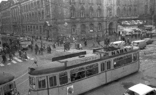 Straßenbahnverkehr in der Innenstadt.