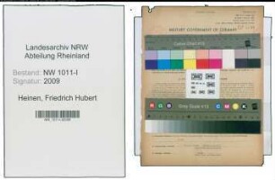 Entnazifizierung Friedrich Hubert Heinen , geb. 04.03.1901 (Einzelhaendler)