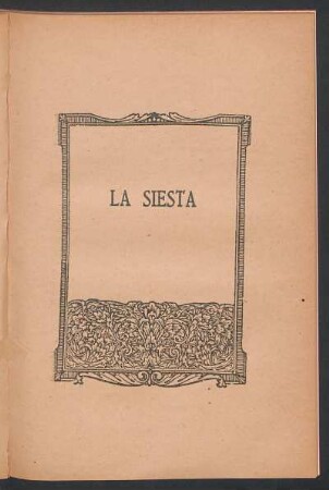 La siesta