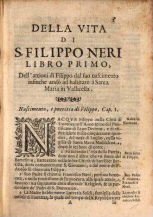 Vita del B. Filippo Neri ...