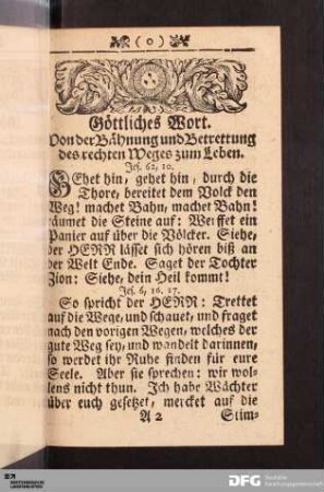 Göttliches Wort.