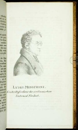Luigi Minichini, Erster Beförderer der sicilianischen National Freiheit