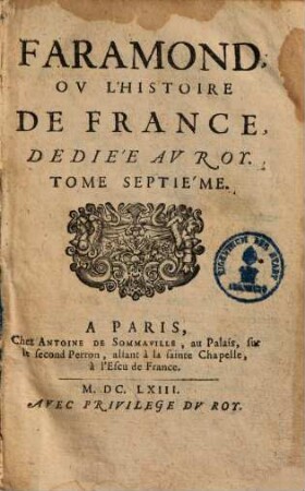 Faramond ou l'histoire de France, 7
