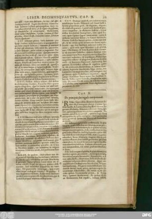 Cap. X. De principiis sive regulis interpretandi.