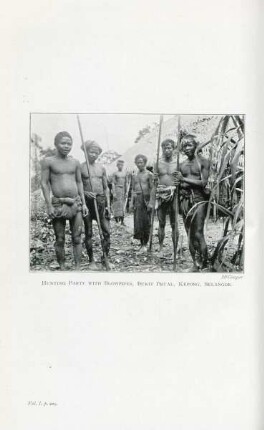 Hunting party with blowpipes, Bukit Prual, Kepong, Selangor