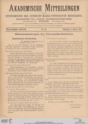 Nr. 10 (5. Januar 1901)