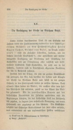 236-249 Die Verfolgung der Kirche im Bisthum Basel