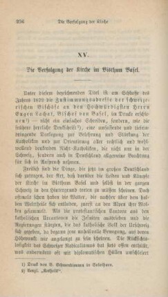 236-249 Die Verfolgung der Kirche im Bisthum Basel
