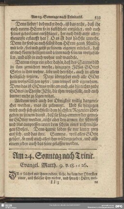 Am 24. Sonntag nach Trinit. Evangel. Matth. 9. v. 18-16