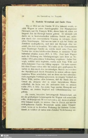 II. Mathilde Wesendonk und Emilie Heim