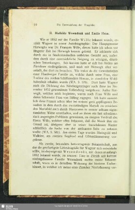 II. Mathilde Wesendonk und Emilie Heim