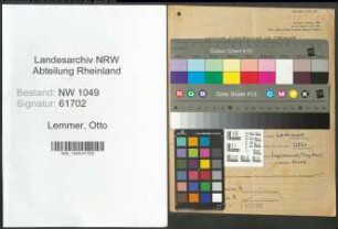 Entnazifizierung Otto Lemmer , geb. 07.06.1894 (Landwirt)