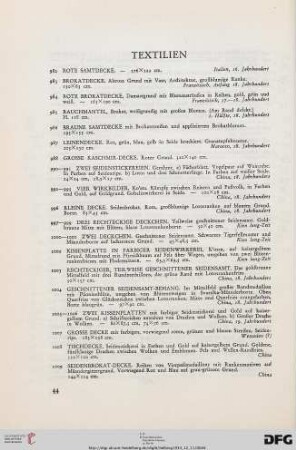 Textilien (Nr. 982-1018)