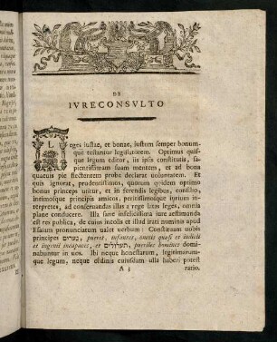 V-XII, De Iureconsulto