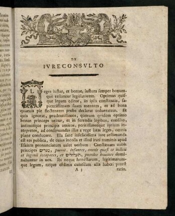 V-XII, De Iureconsulto