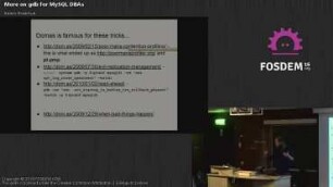 More on Gdb for MySQL DBAs: Using Gdb to study MySQL internals and as a last resort